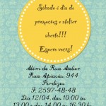 Sábado é dia de atelier aberto!!!