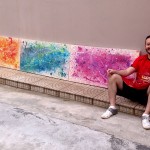 Meus queridos alunos e suas incríveis pinturas abstratas