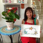 Curso de mosaico e curso de pintura em móveis - Março/2016