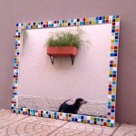 Arte em mosaico - Molduras e tampos de mesa - junho 2016