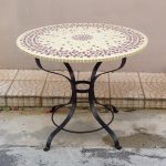 Mesa e espelho de mosaico - agosto de 2016