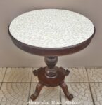 Novos trabalhos em mosaico: mesas e espelhos