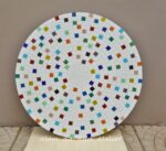 Cores no prato giratório de mosaico