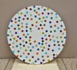 Cores no prato giratório de mosaico