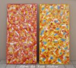 Pintura abstrata para decorar um salão de festas