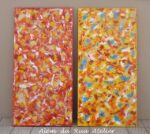 Pintura abstrata para decorar um salão de festas